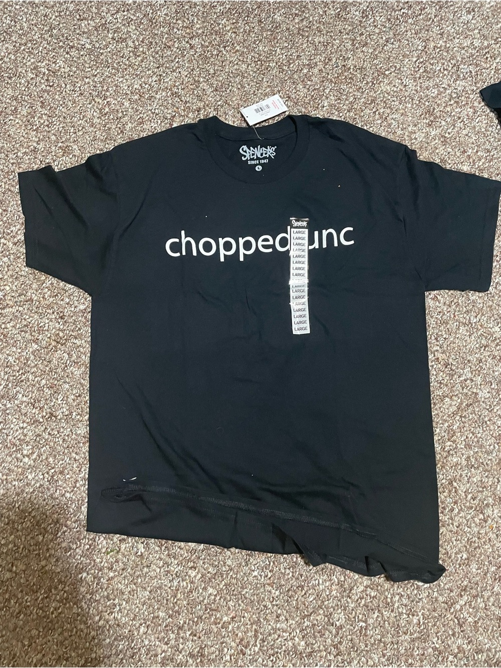 Spencer's Black "chopped.inc" Graphic Tee - Men's